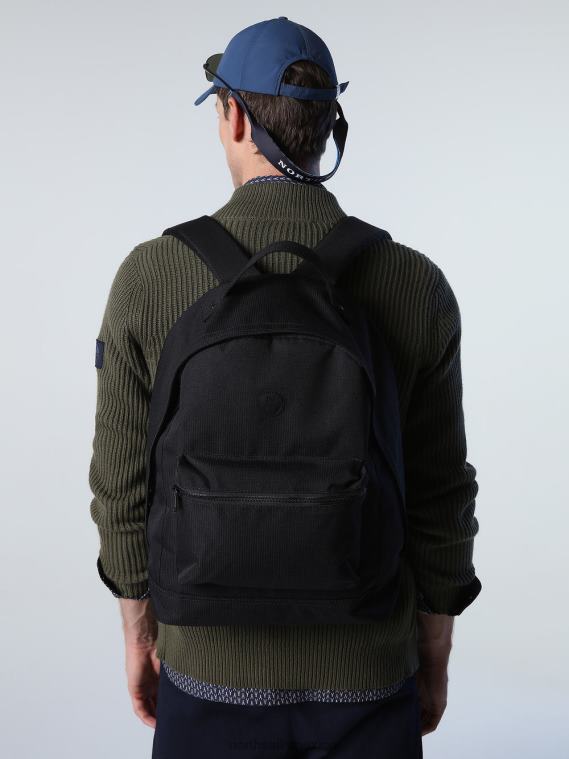 mochila ripstop reciclada hombres negro North Sails accesorios 020NL837