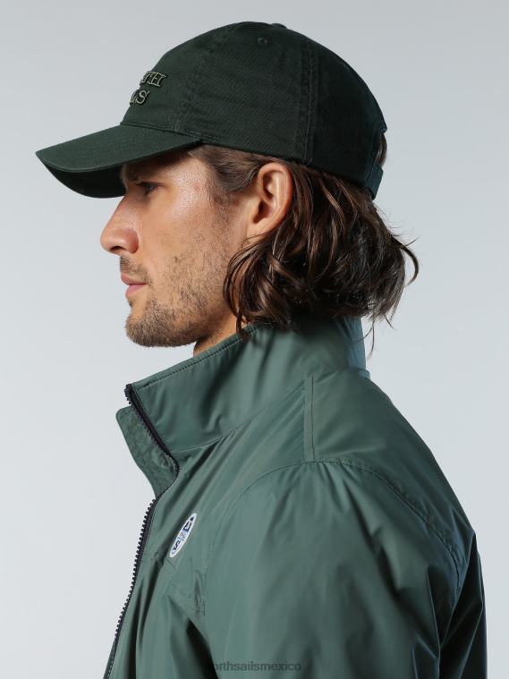 gorra de béisbol de algodón lavado hombres verde militar North Sails accesorios 020NL452