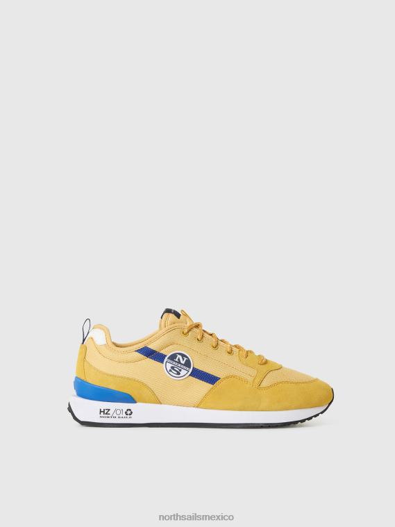 tenis lisos horizonte hombres amarillo North Sails calzado 020NL435