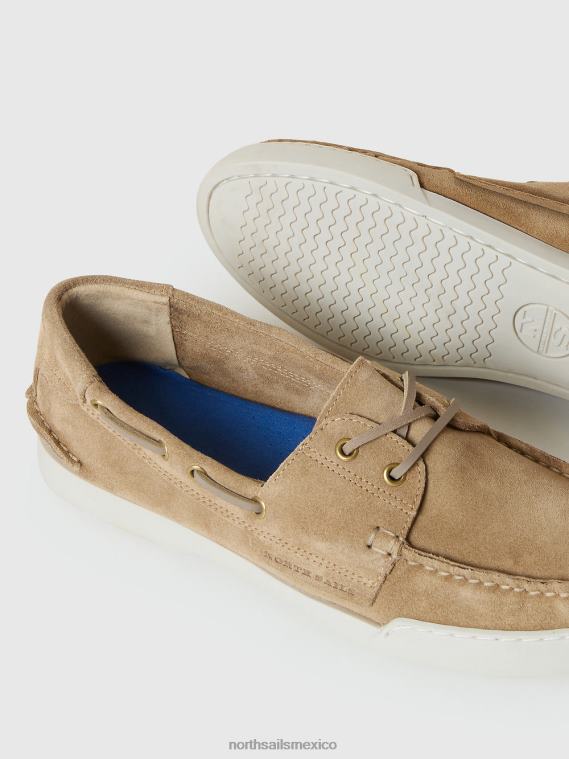 zapato náutico de gamuza hombres beige North Sails calzado 020NL425