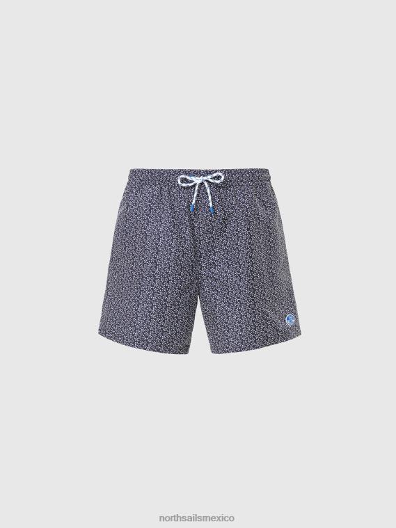 shorts de baño con acabado de piel de melocotón hombres combinación 61 North Sails ropa de playa 020NL374
