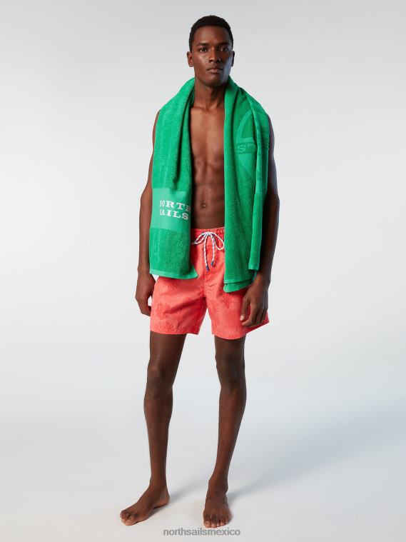 shorts de baño con acabado de piel de melocotón hombres combinación 68 North Sails ropa de playa 020NL375