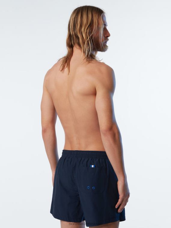 shorts de baño con parche del logo hombres Azul marino North Sails ropa de playa 020NL391