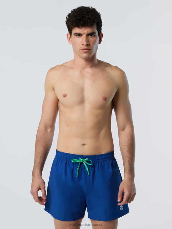 shorts de baño con parche del logo hombres océano azul North Sails ropa de playa 020NL390