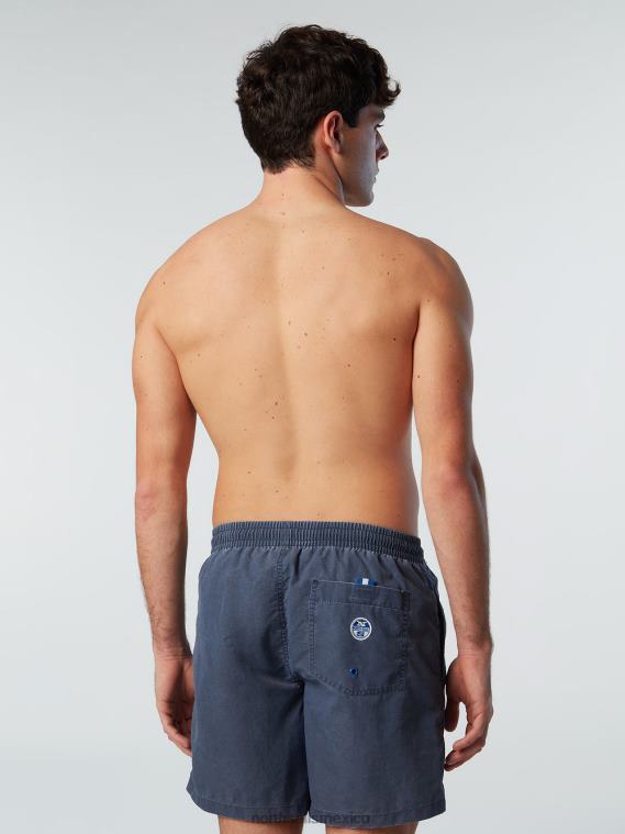 shorts de baño de tela lavada hombres Denim oscuro North Sails ropa de playa 020NL397