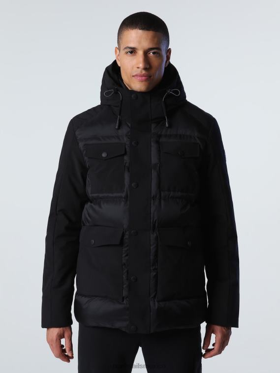 parka glaciar hombres negro North Sails ropa 020NL848