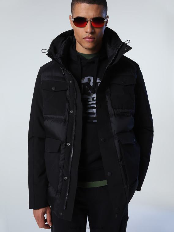 parka glaciar hombres negro North Sails ropa 020NL848