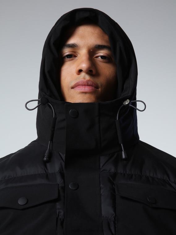 parka glaciar hombres negro North Sails ropa 020NL848