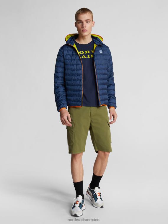 pantalones cortos cargo de gabardina ranger 1937 hombres verde oliva North Sails ropa 020NL1084