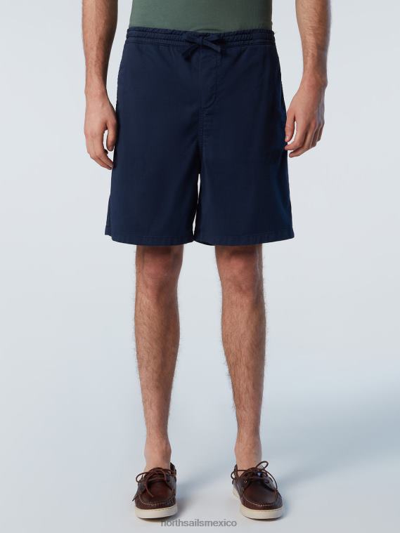 pantalones cortos chinos con cordón hombres Azul marino North Sails ropa 020NL365