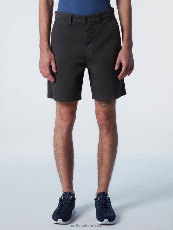 pantalones cortos chinos de algodón orgánico hombres asfalto North Sails ropa 020NL356
