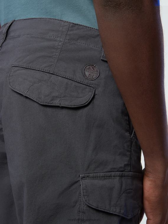 shorts cargo de popelina ecológica hombres asfalto North Sails ropa 020NL337