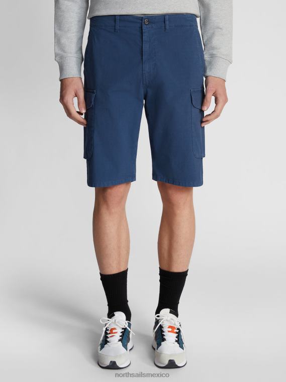 shorts cargo de popelina ranger 1937 hombres Denim oscuro North Sails ropa 020NL1168