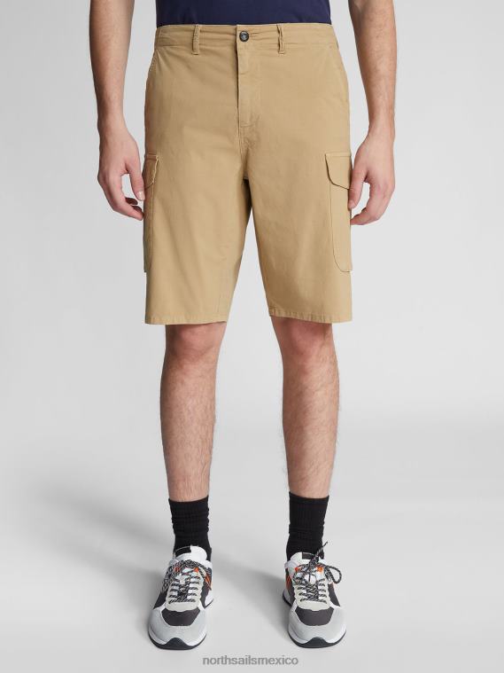 shorts cargo de popelina ranger 1937 hombres Miel North Sails ropa 020NL1166