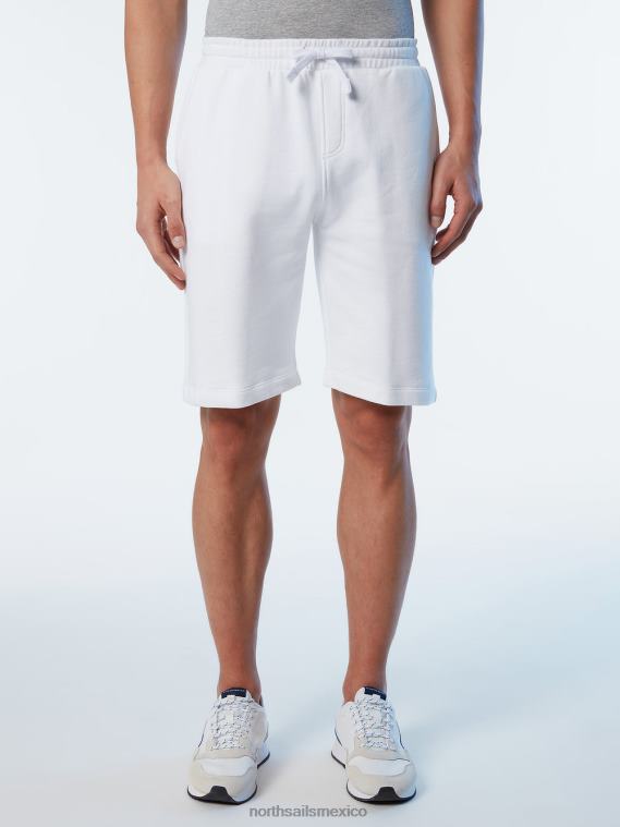 shorts deportivos con bolsillo con logo hombres blanco North Sails ropa 020NL357