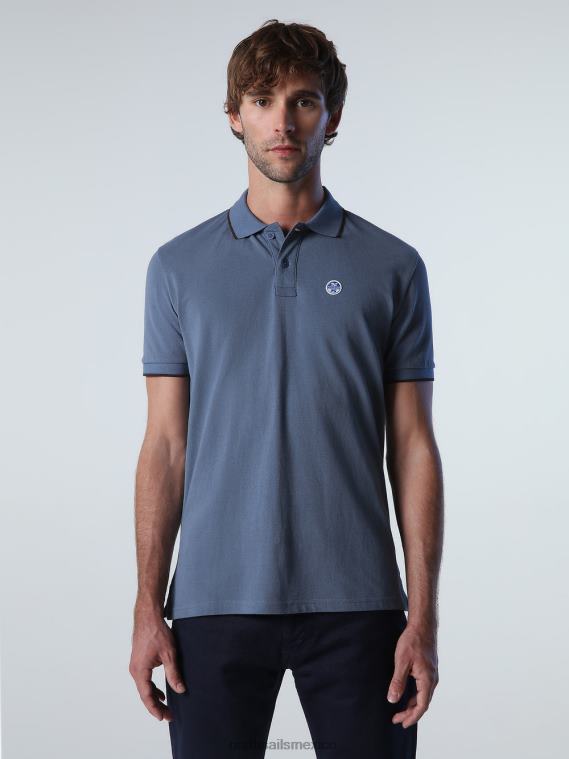 camisa polo estampada hombres azul chino North Sails ropa 020NL938