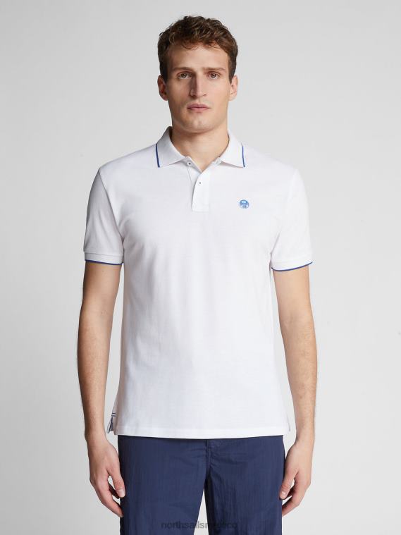 camisa polo estampada hombres blanco North Sails ropa 020NL1050