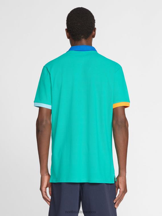 polo con diseño colour block hombres Esmeralda North Sails ropa 020NL1145