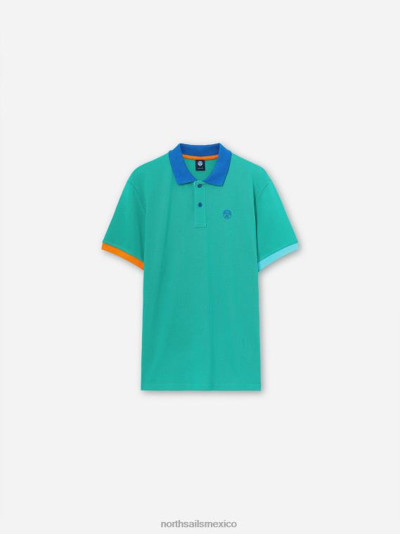 polo con diseño colour block hombres Esmeralda North Sails ropa 020NL1145