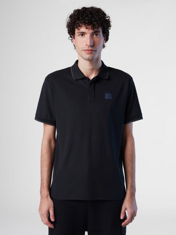 polo coolmax hombres negro North Sails ropa 020NL106