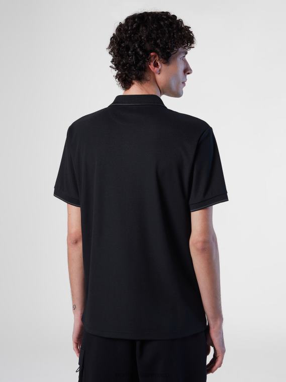 polo coolmax hombres negro North Sails ropa 020NL106
