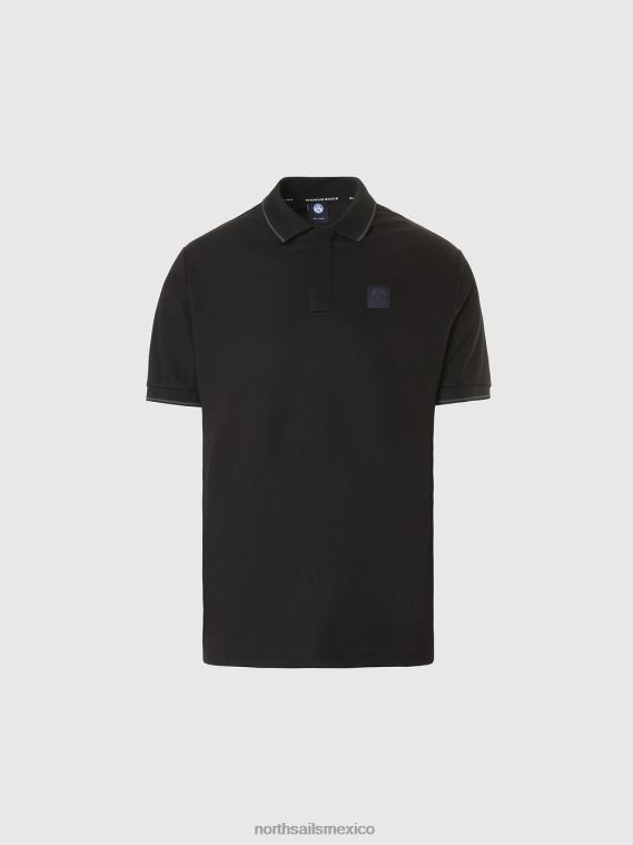polo coolmax hombres negro North Sails ropa 020NL106