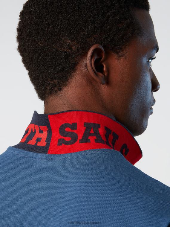 polo de algodón orgánico hombres Denim oscuro North Sails ropa 020NL118