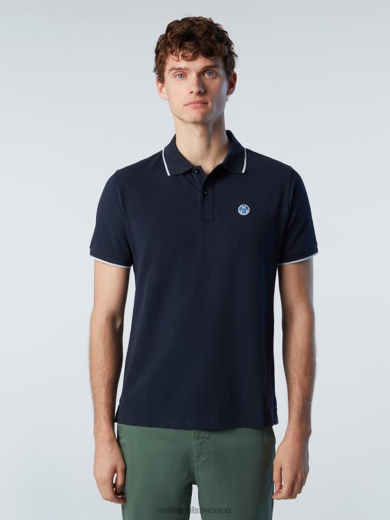 venta de polo de algodón orgánico hombres Azul marino North Sails ropa 020NL76