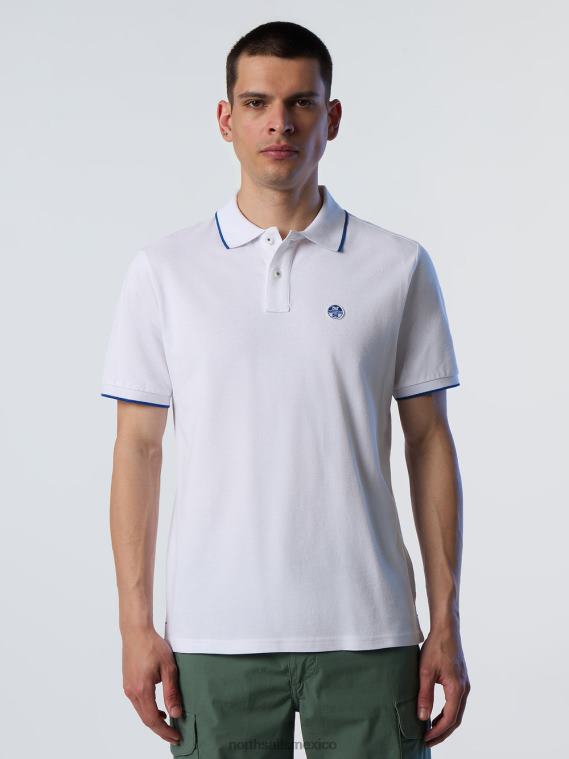venta de polo de algodón orgánico hombres blanco North Sails ropa 020NL67