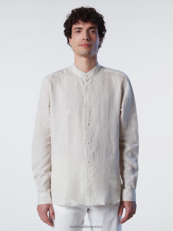 camisa con cuello mandarín hombres paloma North Sails ropa 020NL234