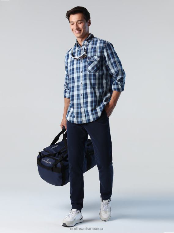 camisa de algodón lavada hombres combo 2 North Sails ropa 020NL838