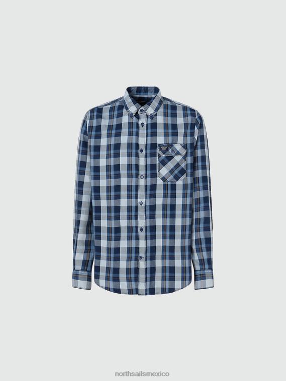 camisa de algodón lavada hombres combo 2 North Sails ropa 020NL838