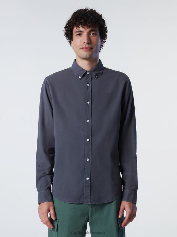 camisa de gabardina hombres asfalto North Sails ropa 020NL209