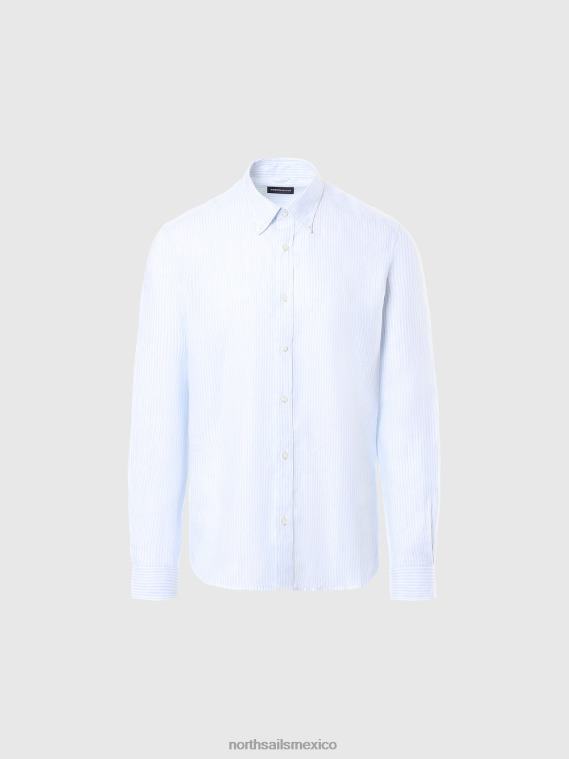 camisa de lino a rayas hombres combinación 1 North Sails ropa 020NL229