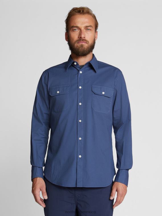 camisa de popelina hombres Denim oscuro North Sails ropa 020NL1184