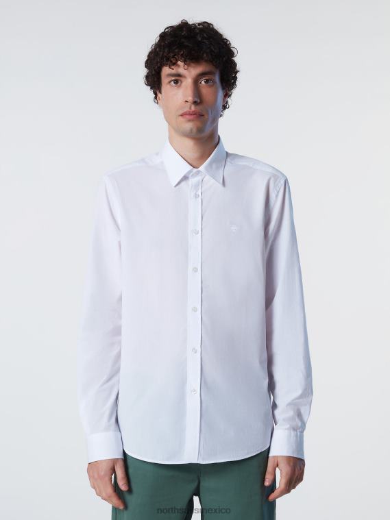 camisa de popelina hombres blanco North Sails ropa 020NL204