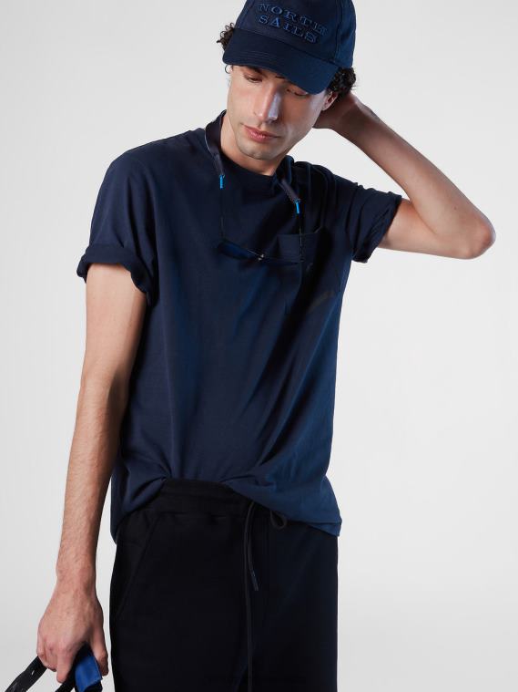 camiseta con bolsillo en el pecho hombres Azul marino North Sails ropa 020NL191