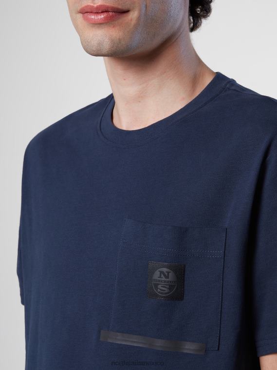 camiseta con bolsillo en el pecho hombres Azul marino North Sails ropa 020NL191