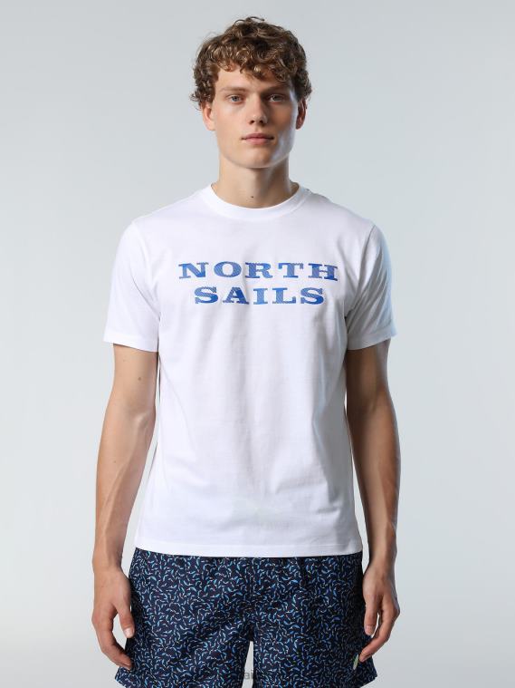 camiseta con estampado en el pecho hombres blanco North Sails ropa 020NL141