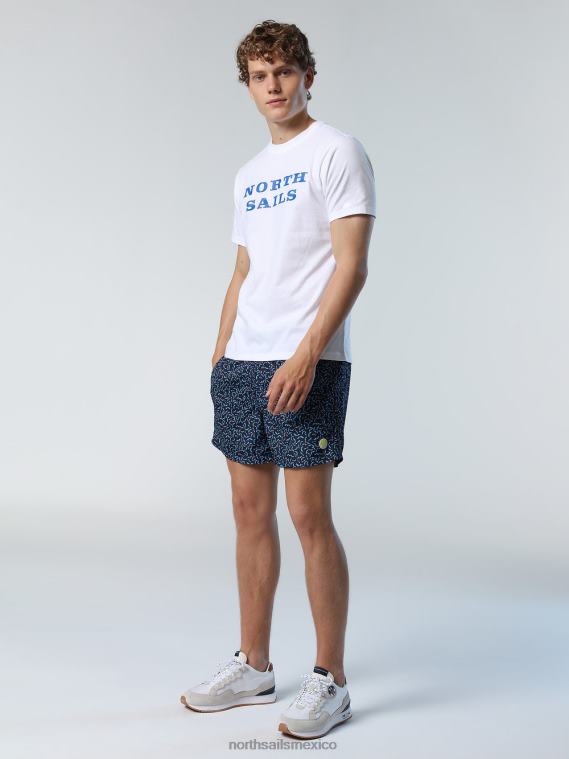 camiseta con estampado en el pecho hombres blanco North Sails ropa 020NL141