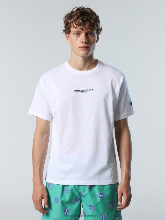 camiseta con estampado en el pecho hombres blanco North Sails ropa 020NL152