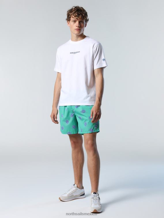 camiseta con estampado en el pecho hombres blanco North Sails ropa 020NL152