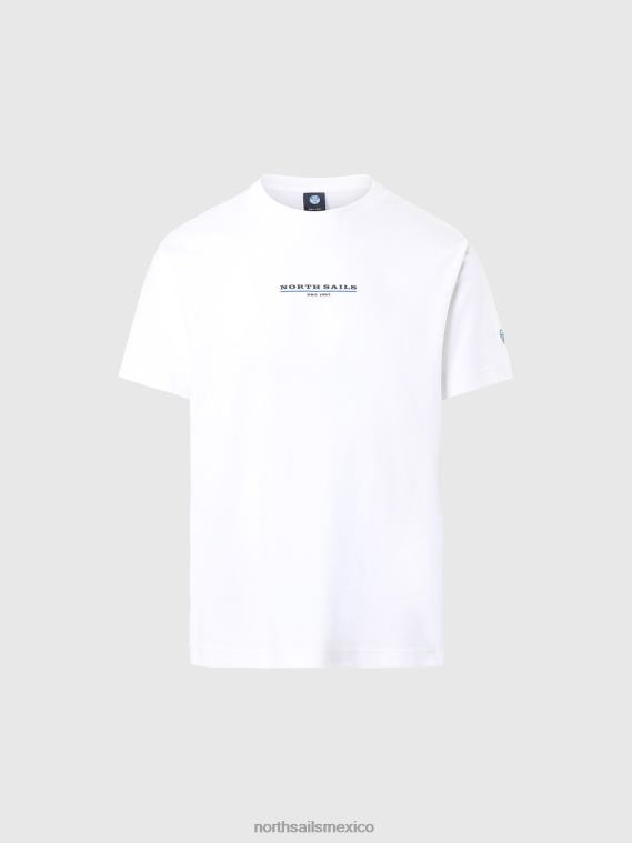 camiseta con estampado en el pecho hombres blanco North Sails ropa 020NL152