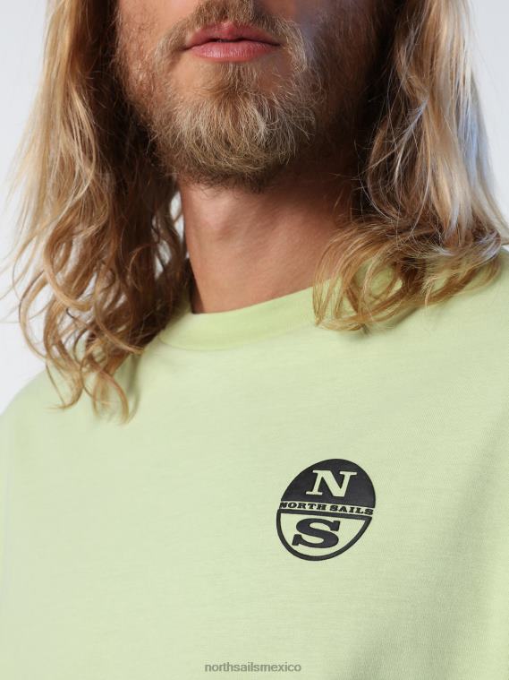 camiseta con estampado gráfico hombres algas verdes North Sails ropa 020NL993
