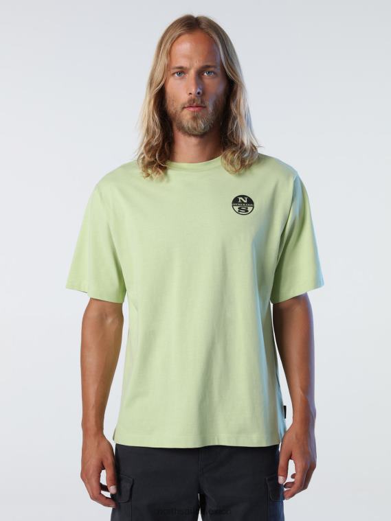 camiseta con estampado gráfico hombres algas verdes North Sails ropa 020NL993