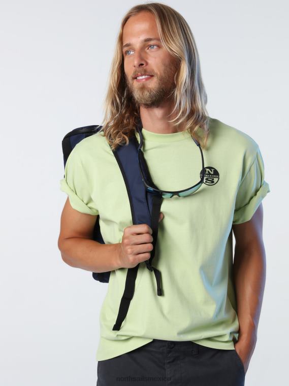 camiseta con estampado gráfico hombres algas verdes North Sails ropa 020NL993