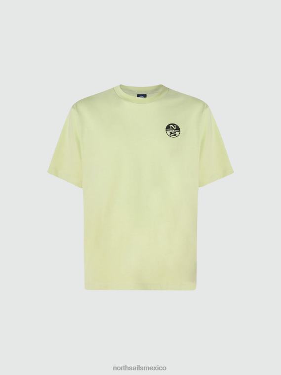 camiseta con estampado gráfico hombres algas verdes North Sails ropa 020NL993