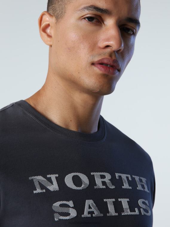 camiseta con letras hombres asfalto North Sails ropa 020NL1000