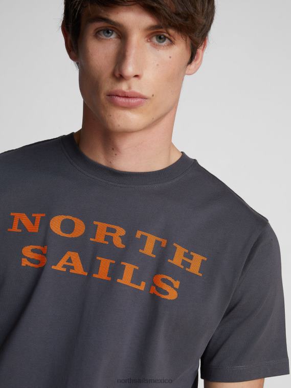 camiseta con letras hombres asfalto North Sails ropa 020NL1264