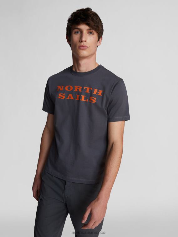 camiseta con letras hombres asfalto North Sails ropa 020NL1264